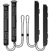 RHOTALL Wrist Strap for Switch 2 2025 joycons, Controller Hand Grip Wrist Lanyard for Switch 2, Ergonomic Replacement Accessories for Switch 2 joycon Controllers - 4 Pack Black