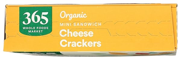 365 BY WHOLE FOODS MARKET, ORGANIC MINI CHEESE SANDWICH CRACKERS, 7.5 OUNCE