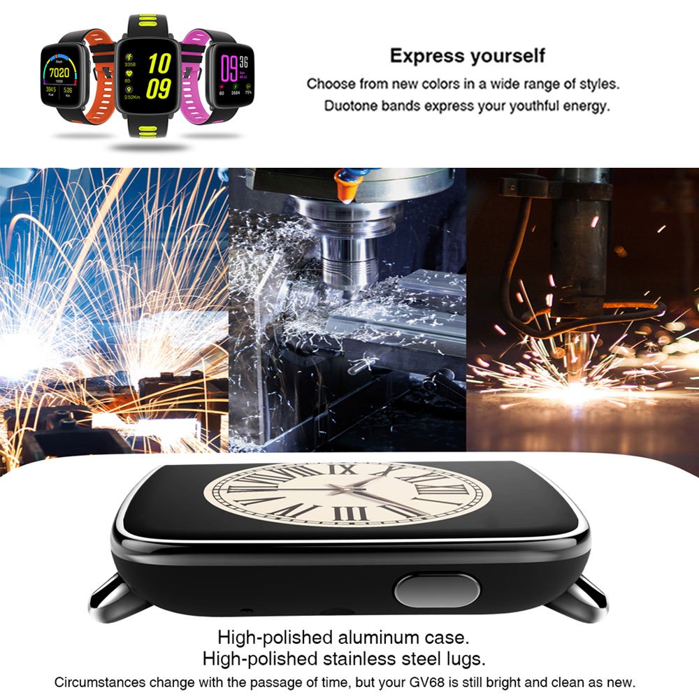 Giantree GV68 Smartwatch IP68 Bluetooth 4.0 Pantalla 1,54 ...