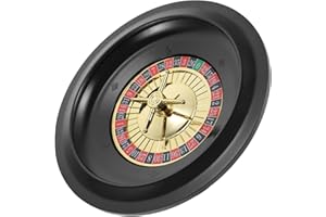 Zerodeko Poker Wheel Game Ca-sino Roulette Party Game Prop Roulette Wheels Roulette Game Slot Machines for Adults Fortune Wheel Roulette Poker Game Supply with Wheels Plastic Table