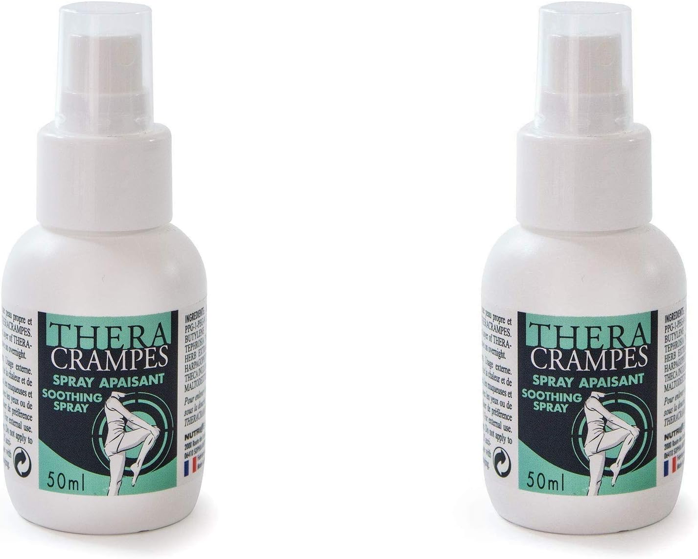 Theracrampes Spray 50ml for The Relief of Cramps (Twin Pack)