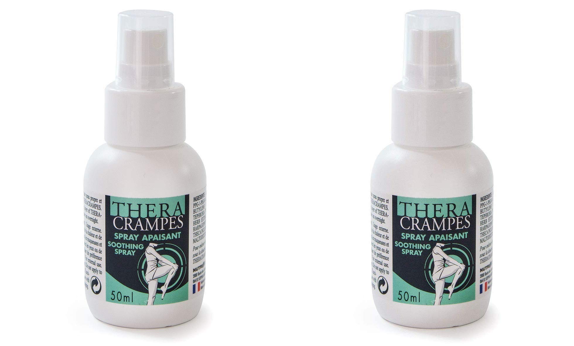 Theracrampes Spray 50ml for The Relief of Cramps (Twin Pack)