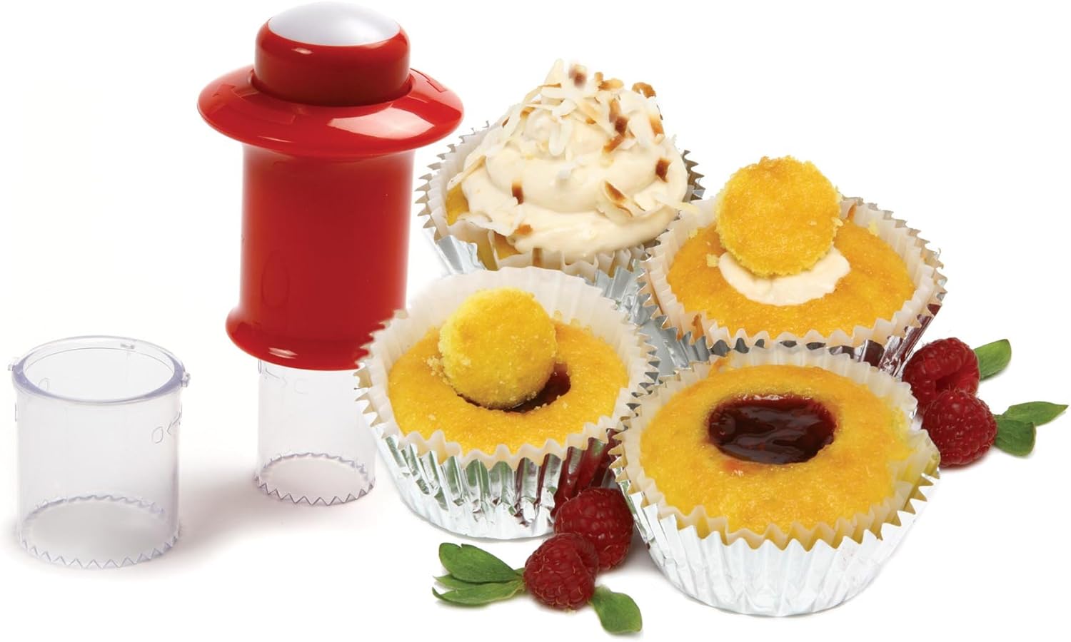 Norpro Cupcake Corer, 2 sizes, 3 Piece Set: Food Decorating Tools: Kitchen & Dining