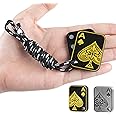 ITOKEY Fidget Toys - Adults Metal Slider, Poker Magnet Fidgets with Paracord Rope, Discreet Desk Toys for Anxiety and Stress, ADHD Men Women