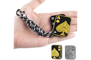 ITOKEY Fidget Toys - Adults Metal Slider, Poker Magnet Fidgets with Paracord Rope, Discreet Desk Toys for Anxiety and Stress, ADHD Men Women