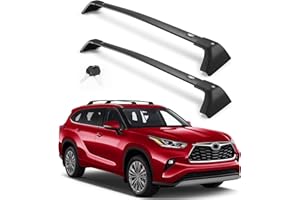 Autekcomma Heavy Duty Roof Rack Cross Bars Replacement for Highlander 2020-2026(not fit LE Models & Grand Highlander),Anti Theft Mechanism Lock with Max 260 lbs Loading Weight Crossbars