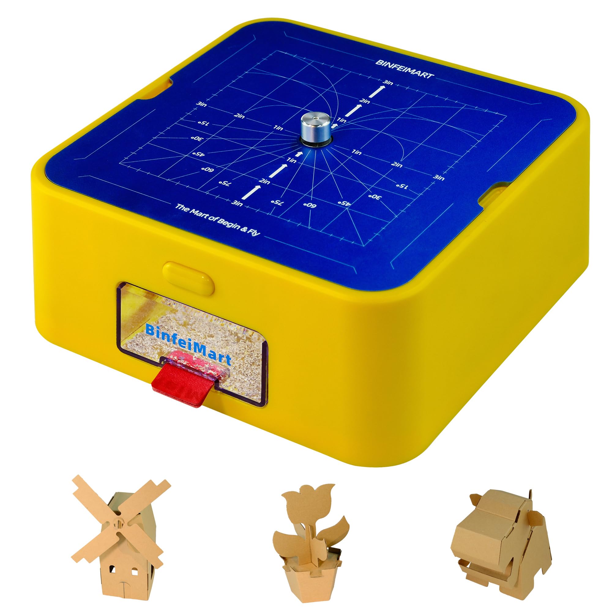 Photo 1 of BinfeiMart | Kid-Safe Cardboard Cutter for Kids | STEM Educational Toy for Boys & Girls Ages 4+ | Safe Electric Cutting Tool for DIY Crafts, Upcycling & Hands-On Learning Projects