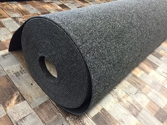 Autoteppich zur Auskleidung, Meterware in beliebiger Größe - Qualität Classic anthrazit (2m x 2m Breite)