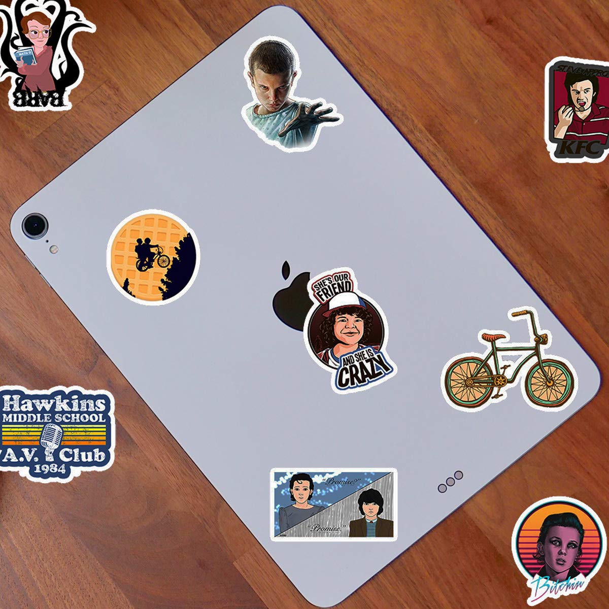 WOCOCO Stranger Things Stickers for Laptop, Waterproof Vinyl Stickers for Water Bottles, HydroFlask (50 Pack)