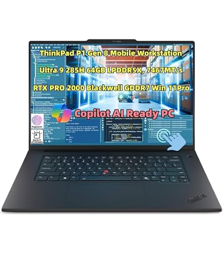 Amazon.com: Lenovo ThinkPad P1 Gen 8 Workstation Laptop (2026