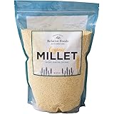 Relative Foods USDA organic Millet hulled, whole grain seeds, gluten free. Sourced 100% from the USA, Proso Millet cleaned an