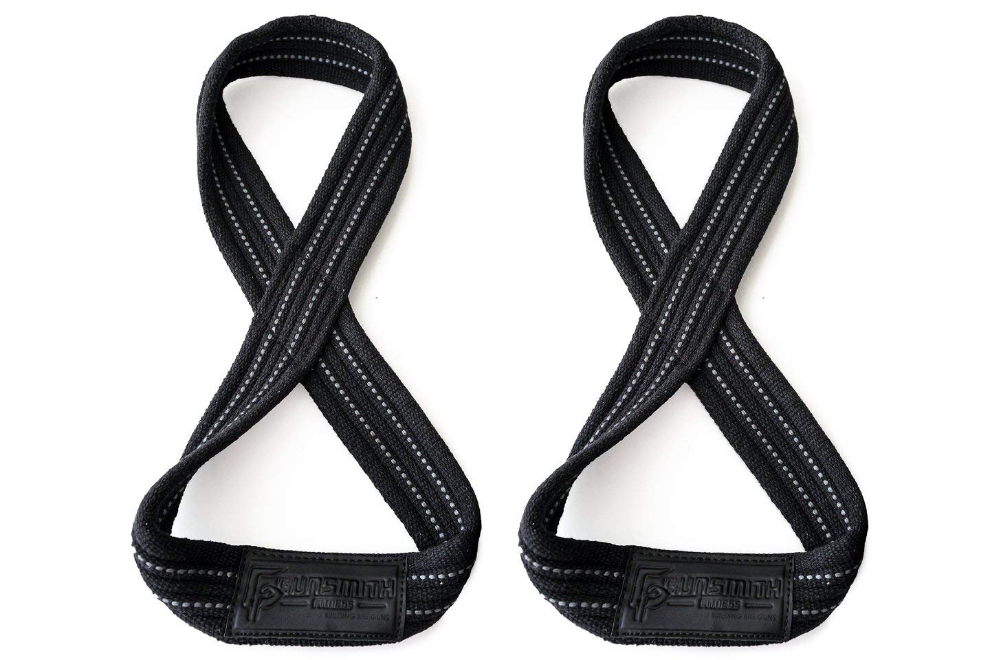 Gunsmith Fitness Figure 8 Lifting Straps - Ideal For Deadlifts, Shrugs & Weight Lifting (M - 30")