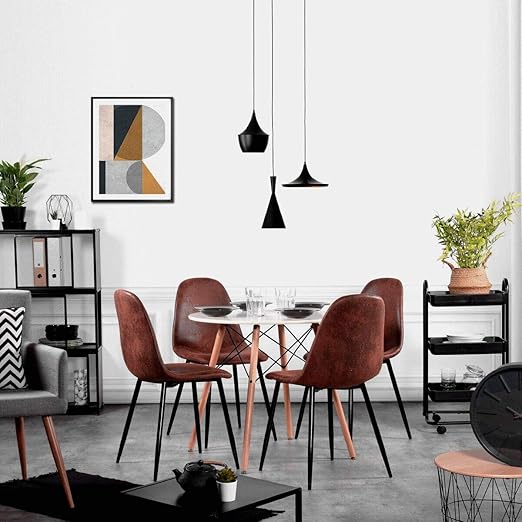 Amazon Com Magshion Side Metal Legs Cushion Seat Back Dining
