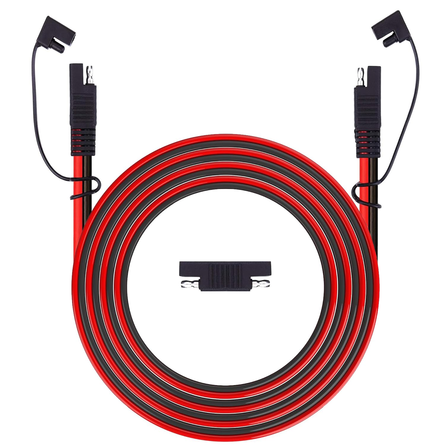 Photo 1 of 10Feet SAE Extension Cable 14AWG SAE to SAE Quick Disconnect Wire Harness 10FT SAE Connector Solar Panel Extension Cable,for Trolling Motor Automotive RV Battery Motorcycle Cars Tractor (10FT 14AWG)