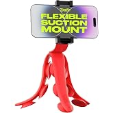 Tenikle PRO Volcano Red - Flexible Tentacle Tripod for Mobile Phone and Action Camera GoPro, Insta360, DJI Osmo, Bendable Suction Cup Camera Mount &amp; Holder, iPhone &amp; Android Compatible