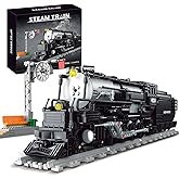 City Train Building Set for Adults, Big Boy Steam Train Display Model | Home Decor,Gift Ideas For Birthday,Christmas