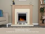Adam Southwold Oak & Cream 43 inch Fireplace Surround Modern Unfinished view 5