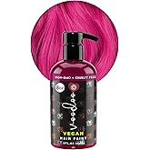 MOEHAIR Semi-Permanent Hair Color | Magenta Hair Dye 8 Oz | Voodoo Highest Love Magenta Hair Color | Temporary Hair Dye for Dark Hair | No Ammonia, Sulfate or Paraben