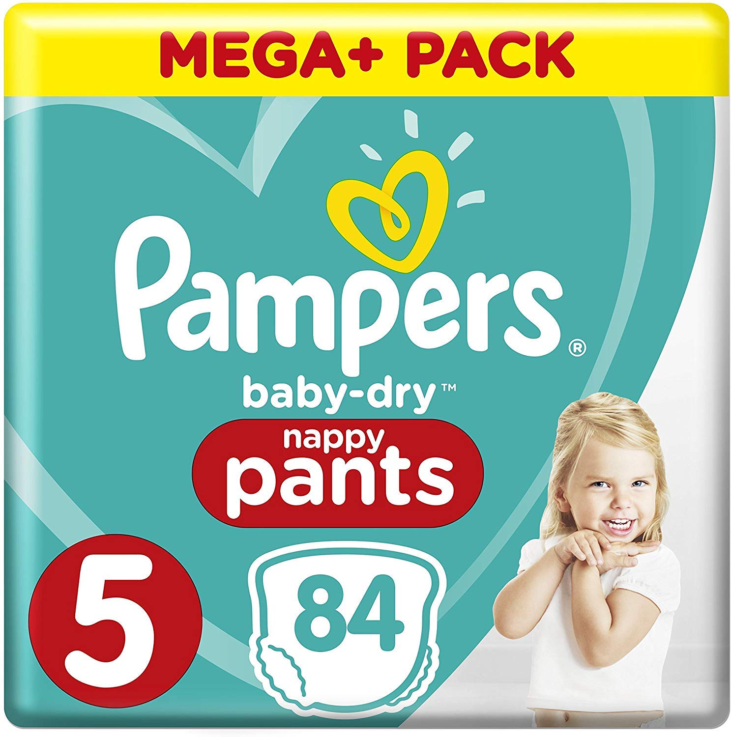 Pampers Baby-Dry Pants - Size 5(11-18 kg), Pack of 84