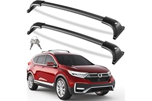 KINGGERI All Aluminum Roof Rack Cross Bars Compatible with Honda CRV 2017-2022 CR-V with Flush Side Rails，260lbs Lockable Heavy Duty Crossbars Rooftop Cargo Basket Luggage Kayak Canoe Snowboard Bike