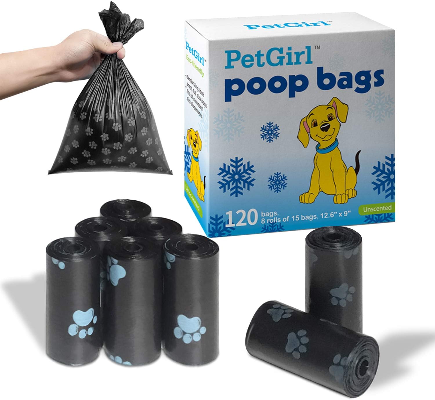 SHAREWIN Doggie Bags Doggie Poop Waste Bags Unscented Leak