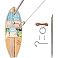 Tiki Toss Ring Toss Game for Adults & Kids - Hook and Ring Games with String and Hooks for Indoor Use, Man Cave Decor & Stuff, Gifts for Men - Standard/Deluxe 13 Inch, Tiny 5 Inch