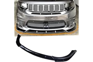 NOPOCA Front Bumper Lip Fit for 2014-2021 Jeep Grand Cherokee SRT /2018-2021 Trackhawk Sport Splitter Spoiler Diffuser Protector Guard Wing Body Kit Air Dam Accessories (Glossy Black)