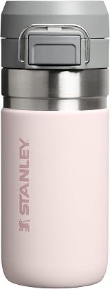 Stanley Quick Flip 0.47L Stainless Steel Water Bottle Rose Quartz