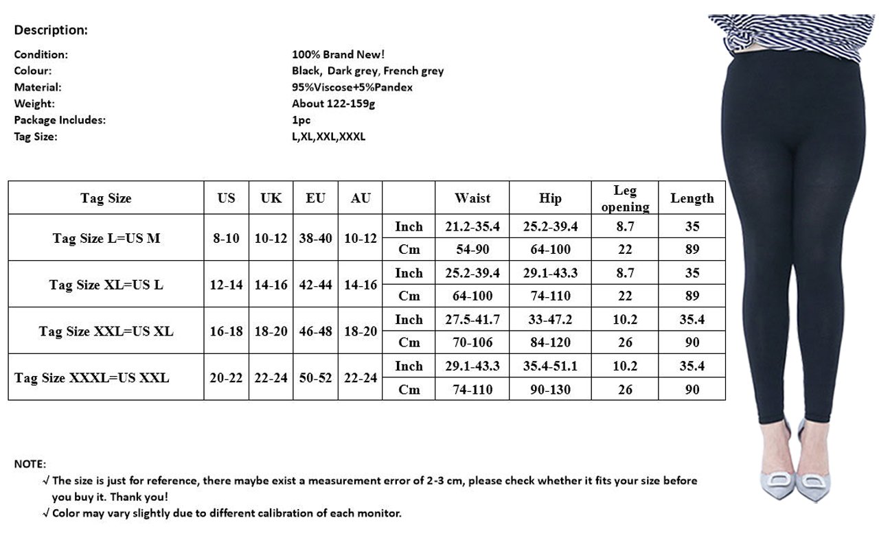 CHIC DIARY 3 Packs Women\'s Elastic Stretchy Yoga Pants Black Grey Navy Yoga Leggings Plus Size (2X-Large, Dark Grey)