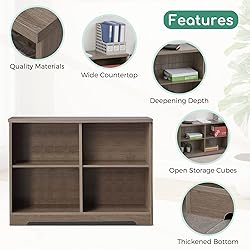 Airdown Bookcase with Open Adjustable