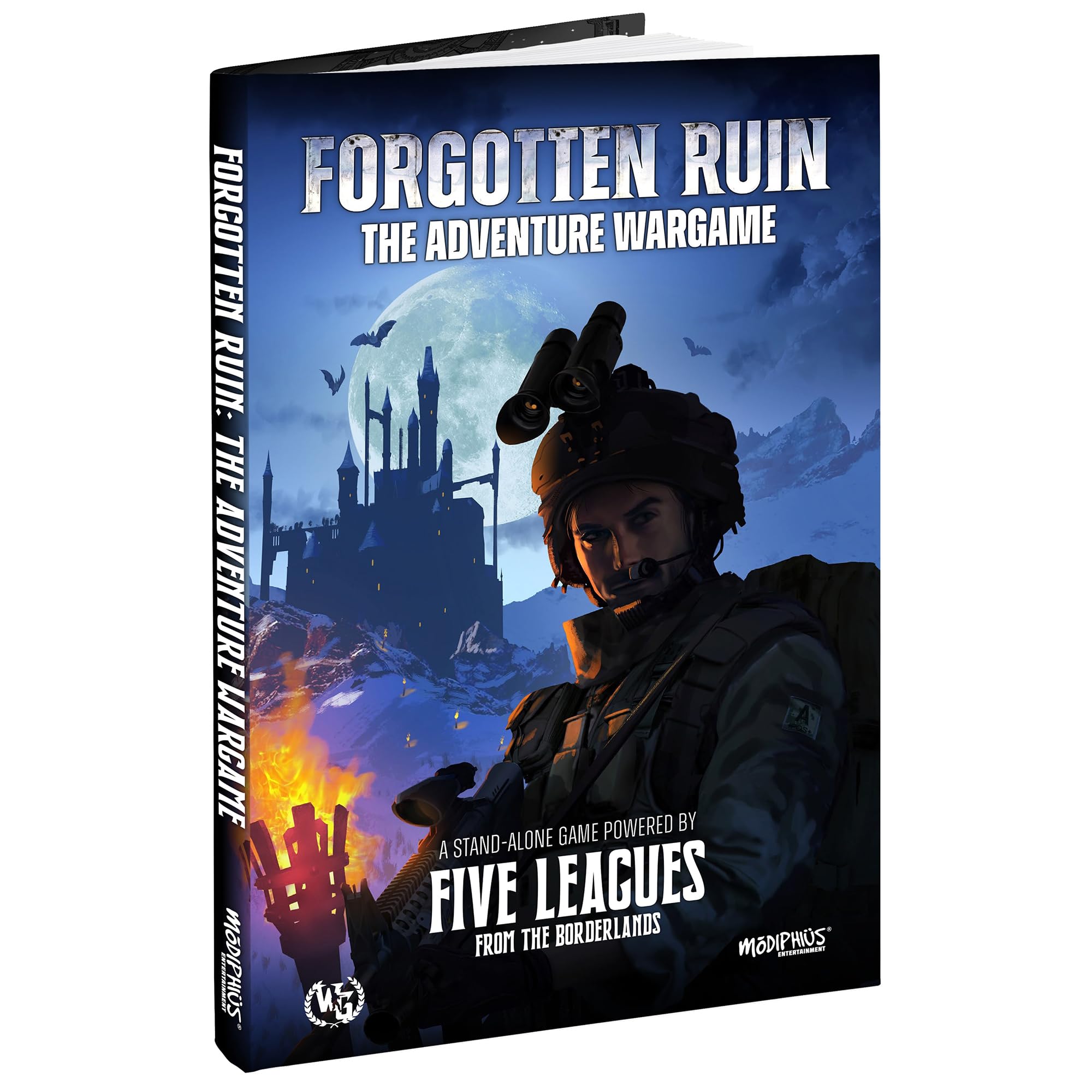 Modiphius Entertainment: Forgotten Ruin – The Adventure Wargame – Hardcover RPG Book, A Stand-Alone Powered by Five Leagues from The Borderlands