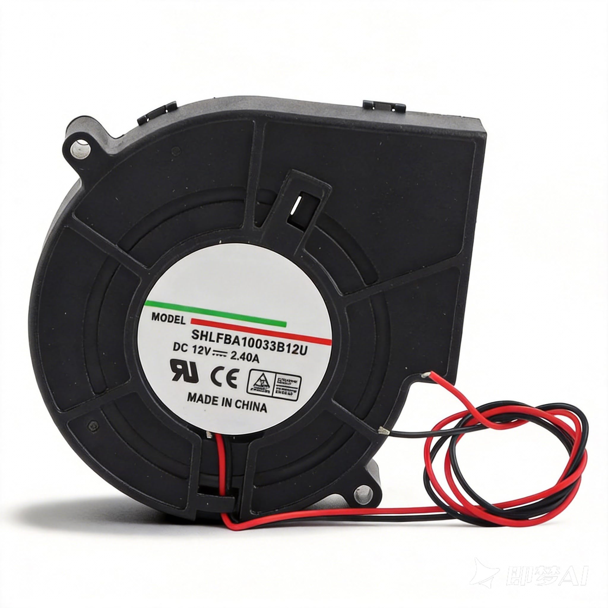 Centrifugal Double Ball Turbo Blower Cooling Fan High Air Volume And High Speed Furnace Turbine Air Blower Cooling Fan for Picnic Camping Heating Equipment Barbecue 12V 2.4A