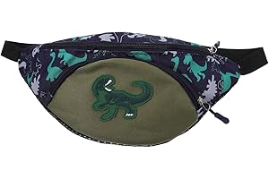 Dinosaur Breast Bag for Kids - Lightweight PVC Fanny Pack with Adjustable Belt for Boys and Girls Perfect for Travel Shopping