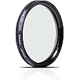 Zeikos 55mm Multi-Coated Circular Polarizer CPL Glass Filter w/ Rotating Mount For Nikon AF-P DX NIKKOR 18-55mm, Nikon 1 NIKKOR 10-100mm & Tamron AF 90mm f/2.8 Di