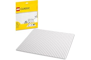 LEGO Classic White Baseplate, Square 32x32 Stud Foundation to Build, Play, and Display Brick Creations, Great for Snowy and W
