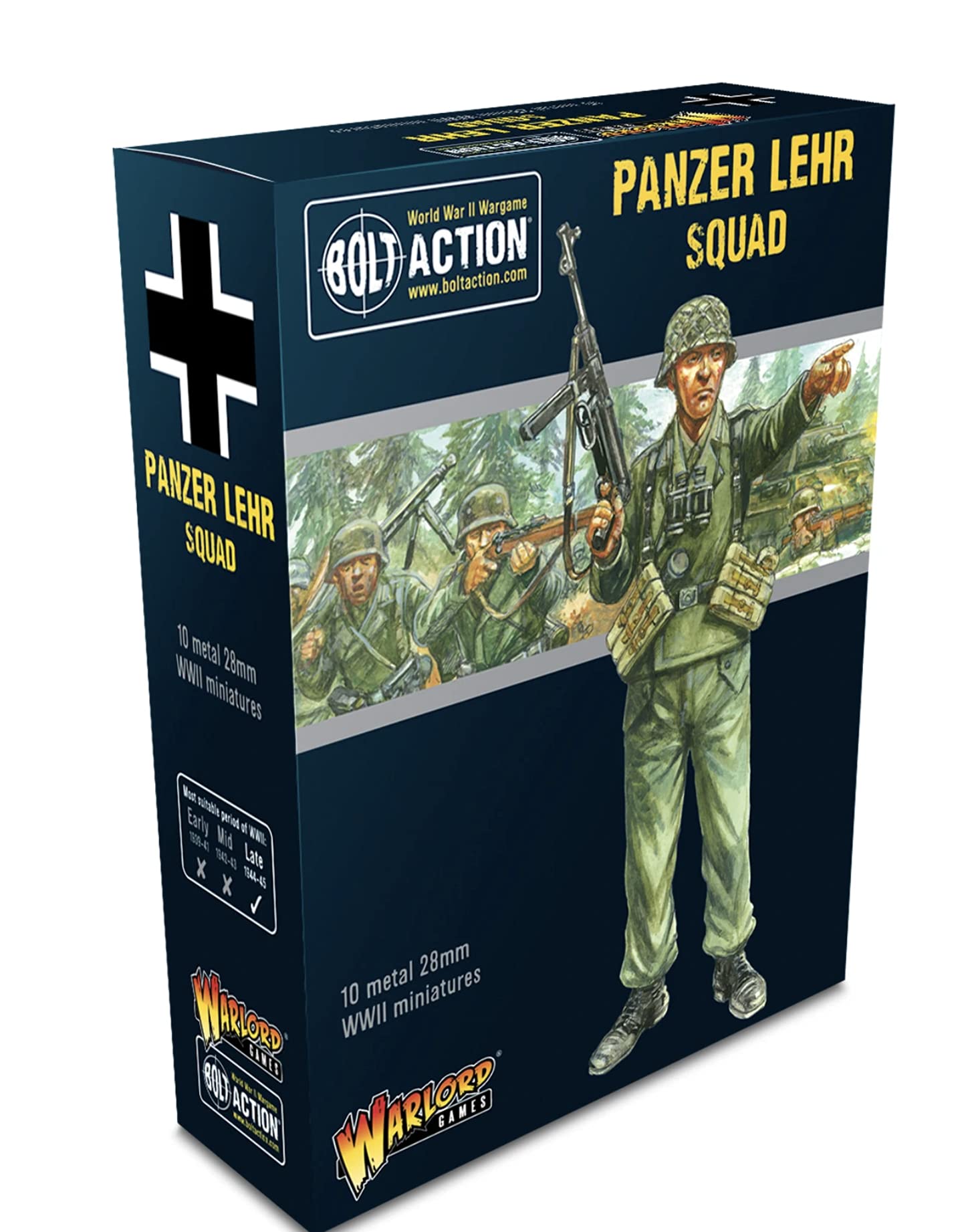Warlord Games German Army Panzer Lehr Squad - 28mm Scale Metal Miniatures for Bolt Action Highly Detailed World War 2 Miniatures