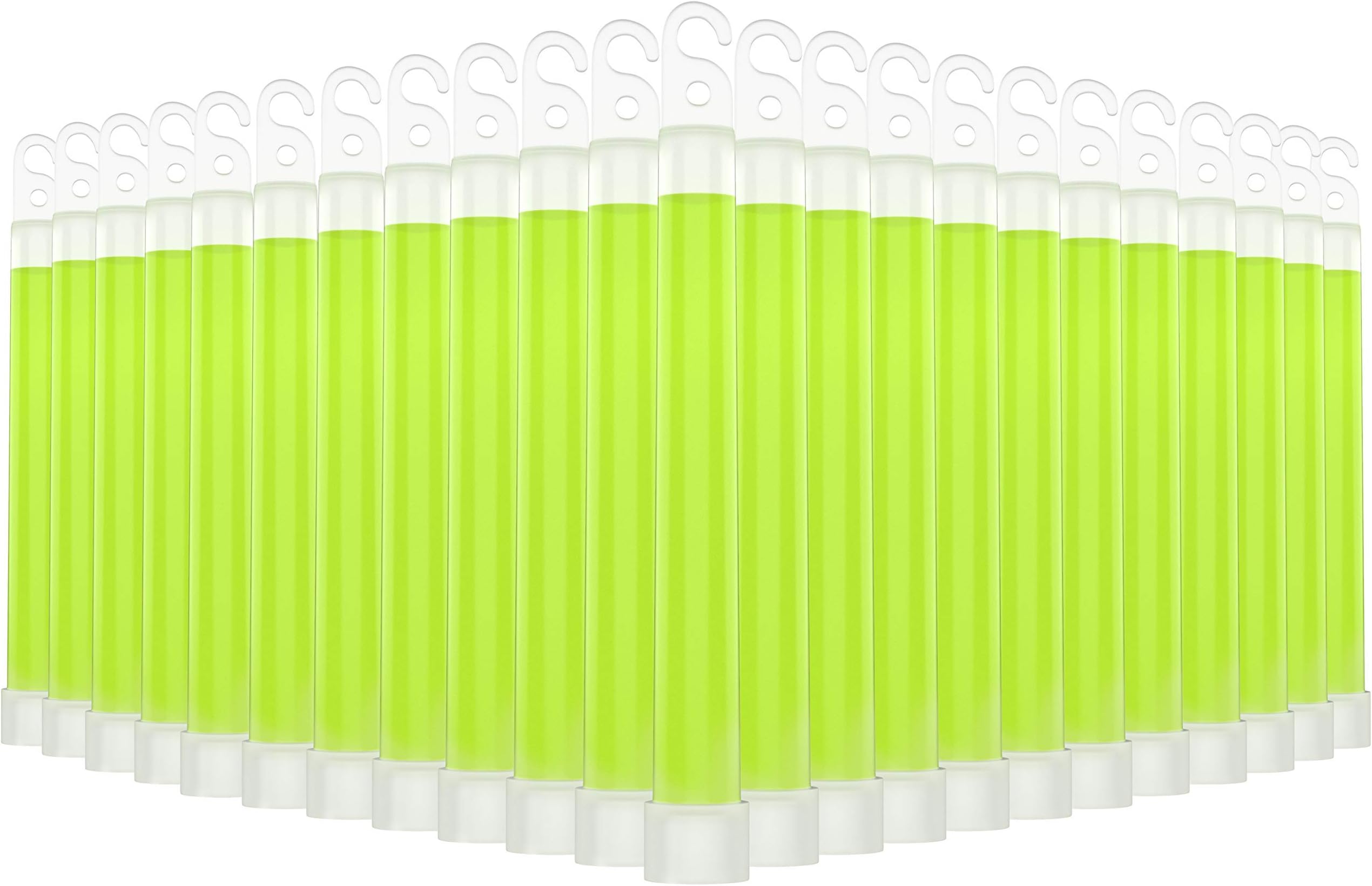 Swiss Safe Premium 6" Glow Sticks - Extra Bright, 12+ Hour Duration, Emergency Ready