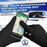 Westwood Fox WFX Cycling Gloves Touchscreen Thermal Black L view 5