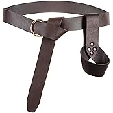 Medieval Belt with Sword Sheath, Leather Viking Belt and Frog Sword Scabbard Set, Renaissance Pirate Holster