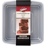 Wilton Recipe Right Non-Stick Square Brownie Baking Pan with Lid, for Transporting Your Dessert from Home to Party, x 9-Inch,