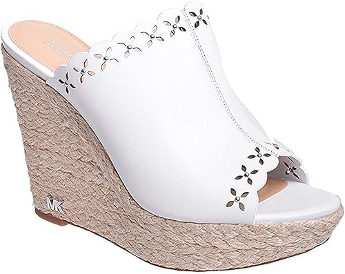 white wedge mule sandals