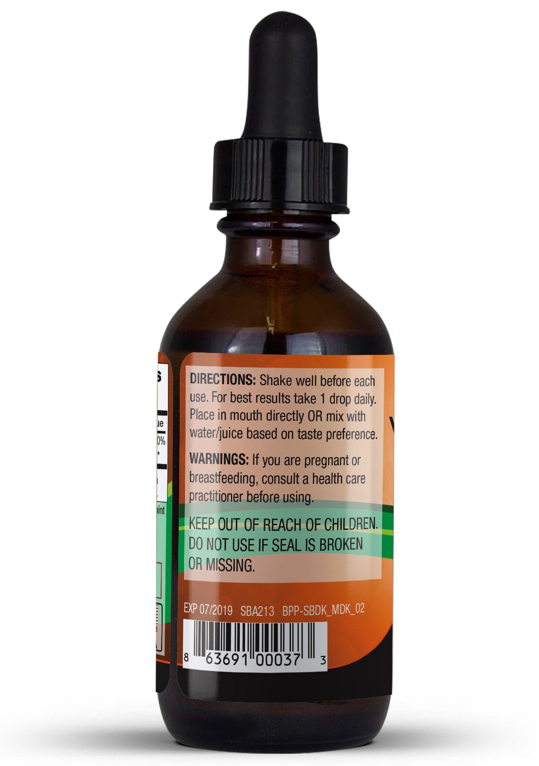 MAX ABSORPTION, Vitamin D3 + K2 (MK7) Liquid Drops with MCT Oil, Helps