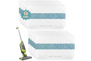 QQZRZM Disposable Mop Pad Refills for Shark VACMOP Pro, Compatible with VM252, VM200, VM190, VM250, VM251, VM200C, VM252C, QM250, VC205 Models, Hard Floor Vacuum Cleaner Replacement Pads (10 Pack)