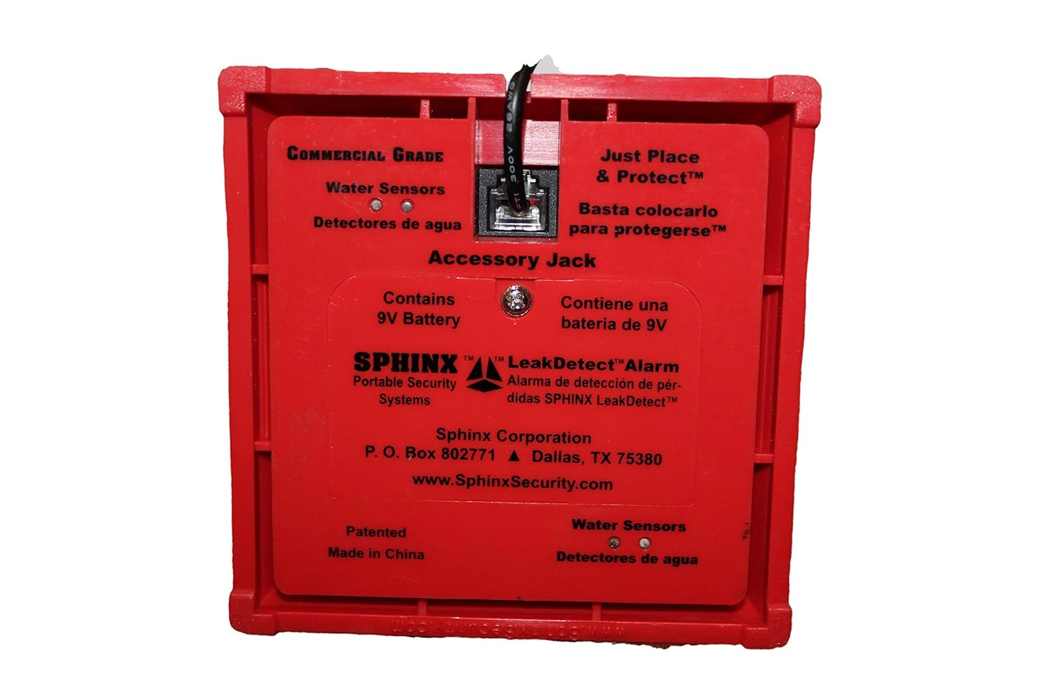 Amazon.com: WATER SENSOR ALARM & FLOOD DETECTOR ALARM with Continuous Power from 120 V Power Cord - great for Basement Water Alarm - Hot Water Heaters ...