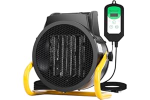 SOSUNLID Greenhouse Heater with Thermostat, Fast Heating, Auto Power Control, Over Temperature Protection, Greenhouse Heater for Winter Plants, for Grow Tent, Green House, Flower Room, Patio