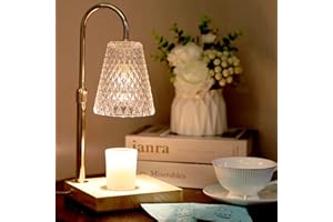 ZAMELANE Candle Warmer Lamp, Mothers Day Gifts for Mom,Home Decor,Electric Candle Lamp Warmer, Height Adjustable Electric Candle Melter with Timer, dimmer and 2 Bulbs Electric Candle Warmer.