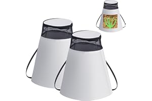 LFUTARI 2pcs Winter Rose Protective Cover - Winter Protection Rose Cones - Rose Collars for Winter Protection Against Frost, Animals Eating (2)