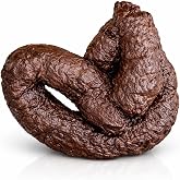 Fake Dog Poop | Realistic Human Poo Prank | Fake Cat Poop | Novelty Dog Doo Poo | Animal Poop Joke | Turd Gag Gift | Chunky Rubber Poop Joke Trick | Funny Office Prank | Brown | Rubber | 4"