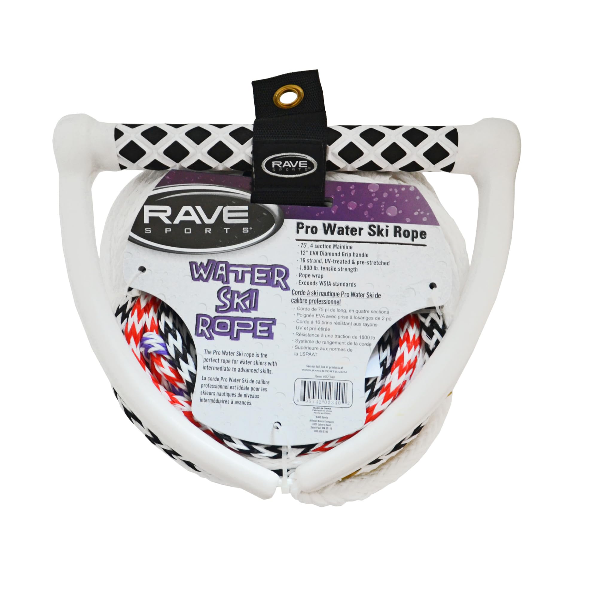 Rave 4-Section Pro Ski Rope