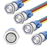 STARELO 5pcs 19mm Momentary led Push Button Switch